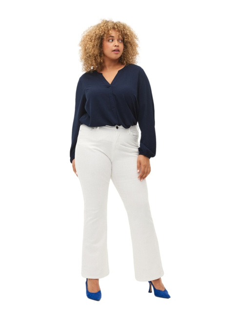 ZIZZI KLASYCZNE BIAŁE JEANSY SPODNIE BOOTCUT N78 664C ZIZZI KLASYCZNE BIAŁE JEANSY SPODNIE BOOTCUT N78 664C