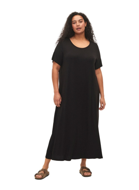 ZIZZI ZWIEWNA CZARNA SUKIENKA MAXI 102T ZIZZI ZWIEWNA CZARNA SUKIENKA MAXI 102T