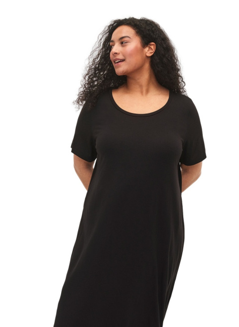 ZIZZI ZWIEWNA CZARNA SUKIENKA MAXI 102T ZIZZI ZWIEWNA CZARNA SUKIENKA MAXI 102T