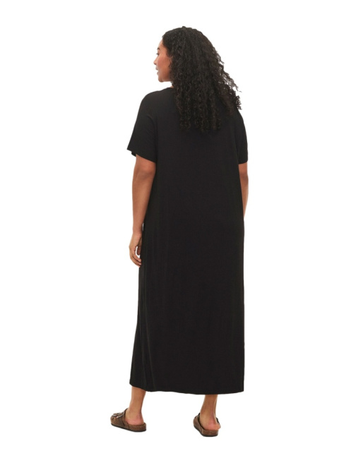 ZIZZI ZWIEWNA CZARNA SUKIENKA MAXI 102T ZIZZI ZWIEWNA CZARNA SUKIENKA MAXI 102T
