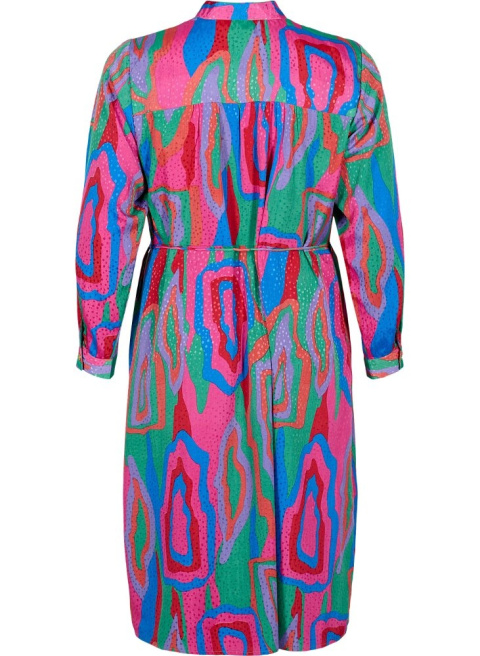 ZIZZI ELEGANCKA KOPERTOWA SUKIENKA MULTIKOLOR 118A ZIZZI ELEGANCKA KOPERTOWA SUKIENKA MULTIKOLOR 118A