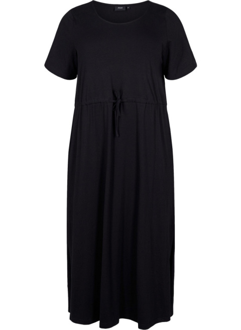 ZIZZI WYGODNA CZARNA SUKIENKA MAXI 032P ZIZZI WYGODNA CZARNA SUKIENKA MAXI 032P