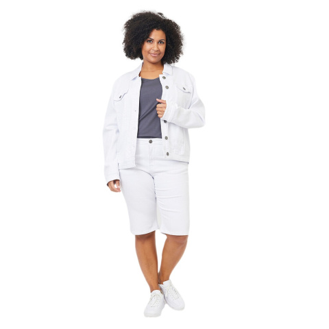 ADIA WYGODNE JEANSOWE SPODENKI BIAŁE A133 ADIA WYGODNE JEANSOWE SPODENKI BIAŁE A133