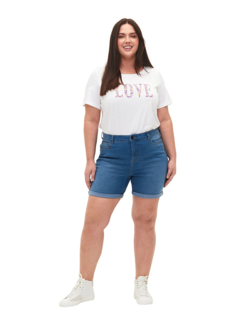 ZIZZI NIEBIESKIE JEANSOWE SPODENKI 135A ZIZZI NIEBIESKIE JEANSOWE SPODENKI 135A