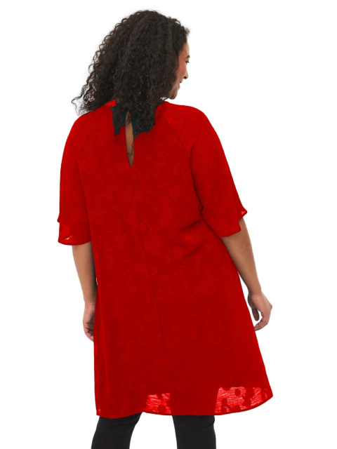 ZIZZI SUKIENKA/ TUNIKA CZERWONA ŁEZKA 832B ZIZZI SUKIENKA/ TUNIKA CZERWONA ŁEZKA 832B