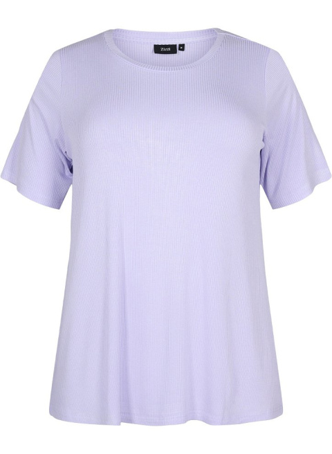 ZIZZI T-SHIRT FIOLETOWY WISKOZA 241B ZIZZI T-SHIRT FIOLETOWY WISKOZA 241B