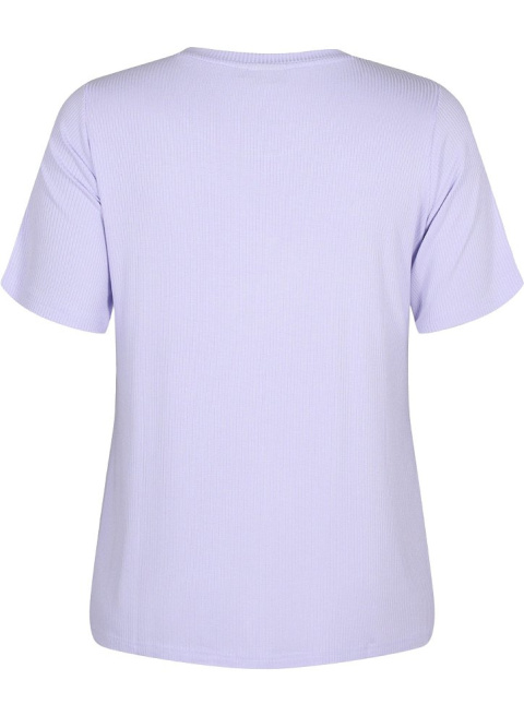 ZIZZI T-SHIRT FIOLETOWY WISKOZA 241B ZIZZI T-SHIRT FIOLETOWY WISKOZA 241B