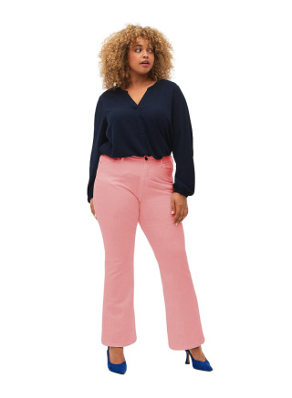 ZIZZI PIĘKNE KORALOWE JEANSY BOOTCUT N78 664CK