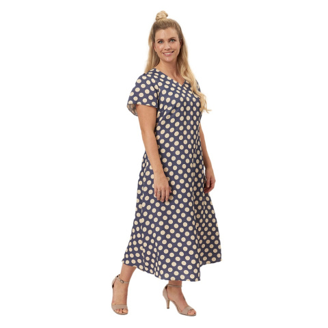 ELTON ELEGANCKA NIEBIESKA SUKIENKA KOŁA E887 ELTON ELEGANCKA NIEBIESKA SUKIENKA KOŁA E887