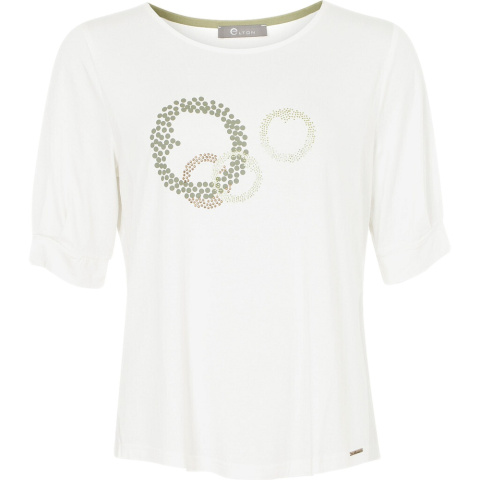 ELTON BIAŁA BLUZKA T-SHIRT NADRUK E471 ELTON BIAŁA BLUZKA T-SHIRT NADRUK E471