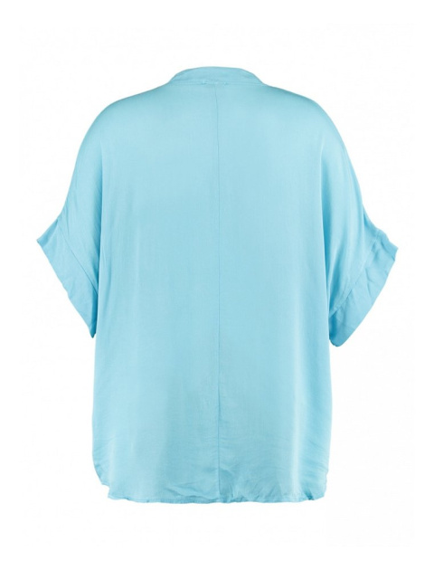 Z-ONE BLUZKA KOSZULOWA OVERSIZE AQUA ZO51