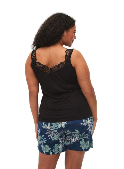 ZIZZI CZARNY TOP KORONKA WISKOZA 024C ZIZZI CZARNY TOP KORONKA WISKOZA 024C