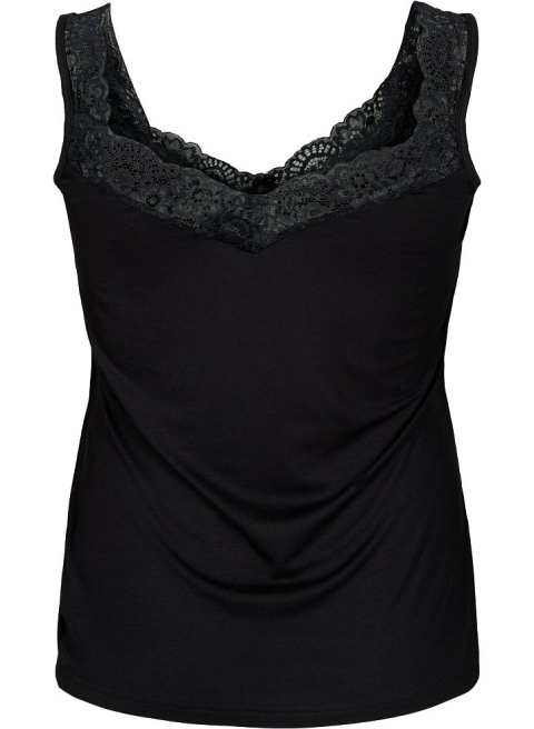 ZIZZI CZARNY TOP KORONKA WISKOZA 024C ZIZZI CZARNY TOP KORONKA WISKOZA 024C