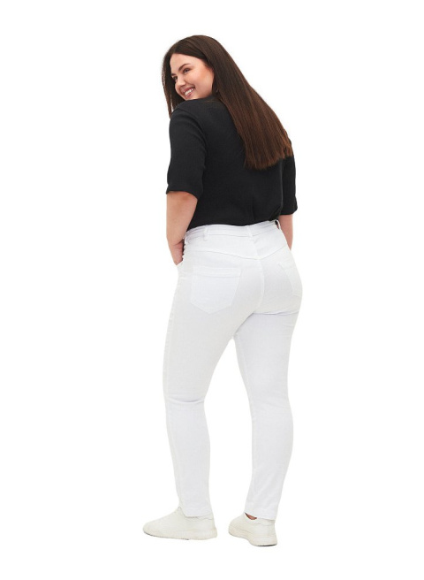 ZIZZI SPODNIE JEANSY BIAŁE SLIM FIT 305A N78 ZIZZI SPODNIE JEANSY BIAŁE SLIM FIT 305A N78
