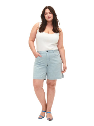 ZIZZI SZORTY SPODENKI JEANSOWE PASKI 886B