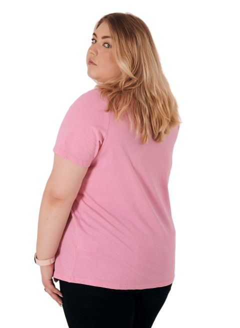 ZIZZI BLUZKA T-SHIRT PINK BAWEŁNA PLUS SIZE 231C ZIZZI BLUZKA T-SHIRT PINK BAWEŁNA PLUS SIZE 231C