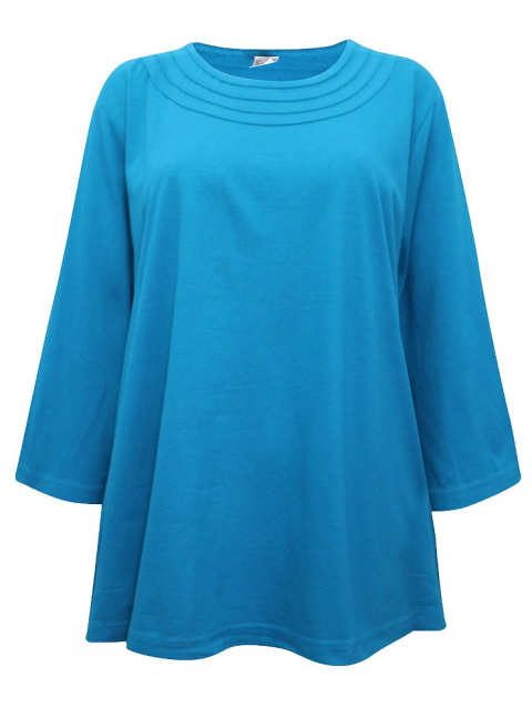 CLASSIC BASICS NIEBIESKA BLUZKA TUNIKA BAWEŁNA CB05 CLASSIC BASICS NIEBIESKA BLUZKA TUNIKA BAWEŁNA CB05