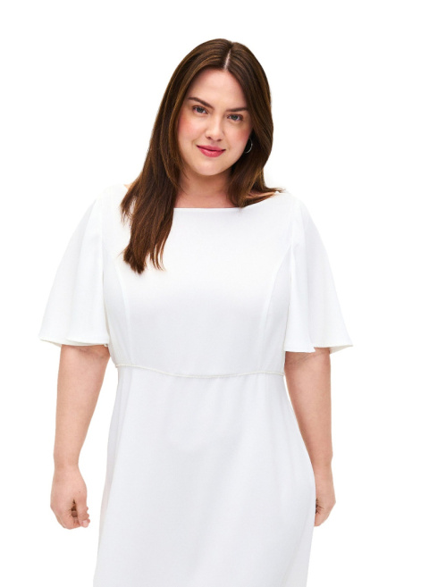 ZIZZI ELEGANCKA BIAŁA SUKIENKA 042A ZIZZI ELEGANCKA BIAŁA SUKIENKA 042A
