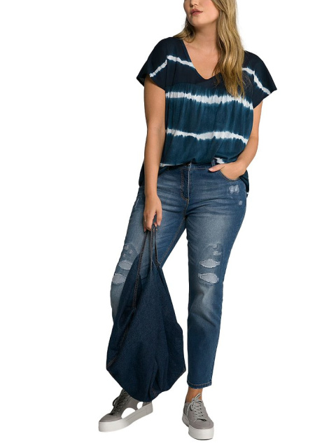 TUNIKA T-SHIRT GRANAT NADRUK OMBRE PLUS SIZE UP18 TUNIKA T-SHIRT GRANAT NADRUK OMBRE PLUS SIZE UP18