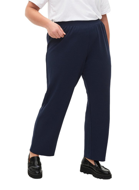 ZIZZI GRANATOWE SPODNIE PROSTA NOGAWKA 007AW ZIZZI GRANATOWE SPODNIE PROSTA NOGAWKA 007AW