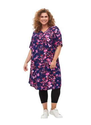ZIZZI LEGGINSY 3/4 CZARNE GUZIKI 011Z