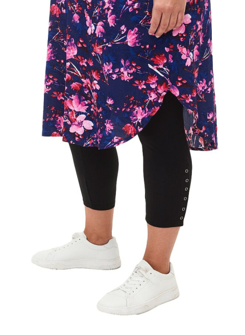 ZIZZI LEGGINSY 3/4 CZARNE GUZIKI 011Z ZIZZI LEGGINSY 3/4 CZARNE GUZIKI 011Z