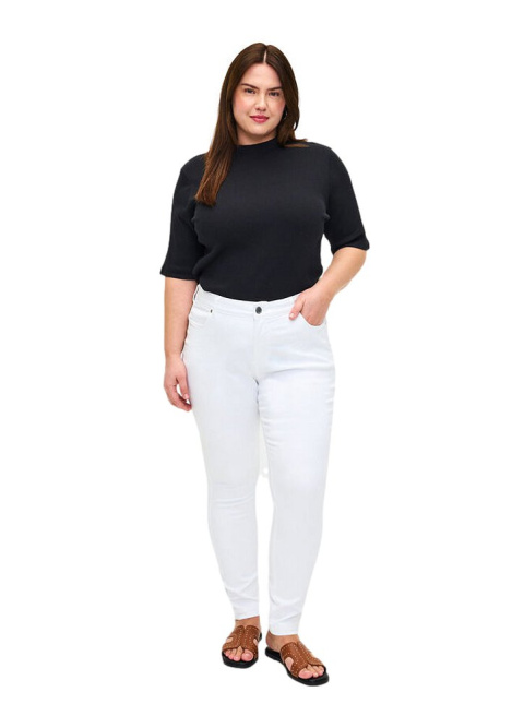 ZIZZI SPODNIE JEANSY BIAŁE SLIM FIT 305F ZIZZI SPODNIE JEANSY BIAŁE SLIM FIT 305F