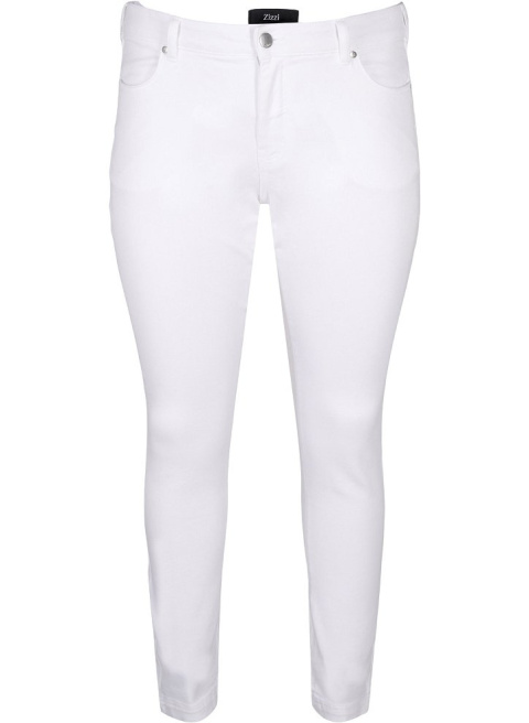 ZIZZI SPODNIE JEANSY BIAŁE SLIM FIT 305F ZIZZI SPODNIE JEANSY BIAŁE SLIM FIT 305F